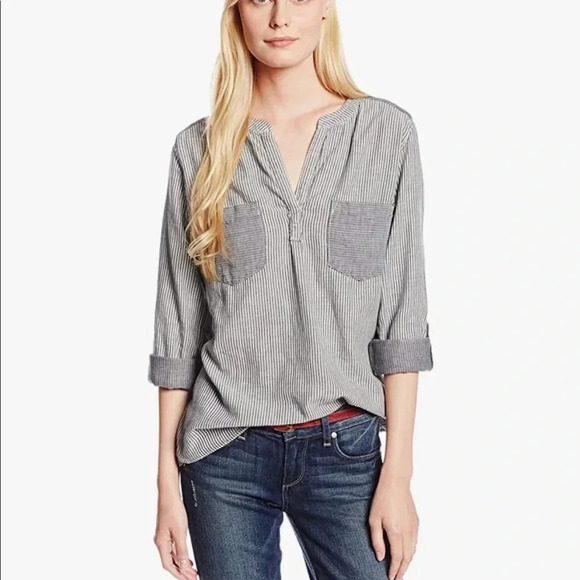 C & C California Chambray Henley Shirt - Picture 1 of 7